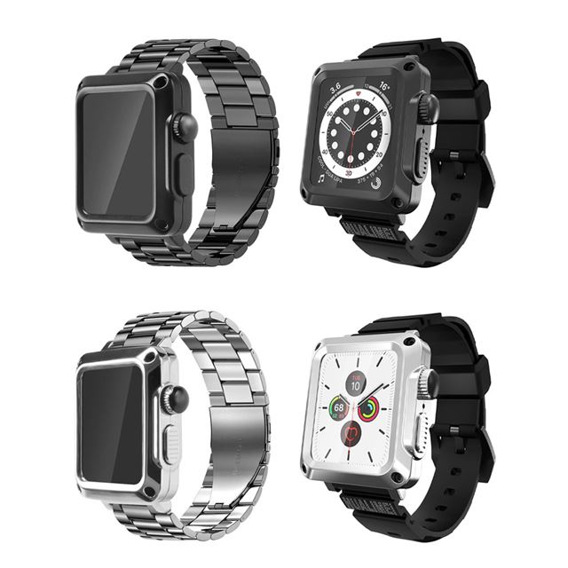 Apple Watch 44mm用メタルケース ・ステンレス/シリコンバンドの3点セット、4,990円 - 価格.com