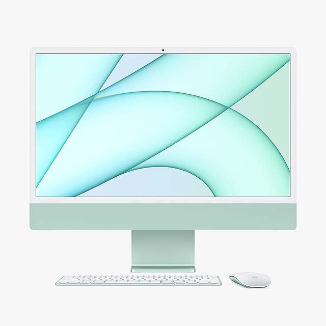アップル、7色のカラバリ/M1チップ/24型4.5Kを採用した新型「iMac ...