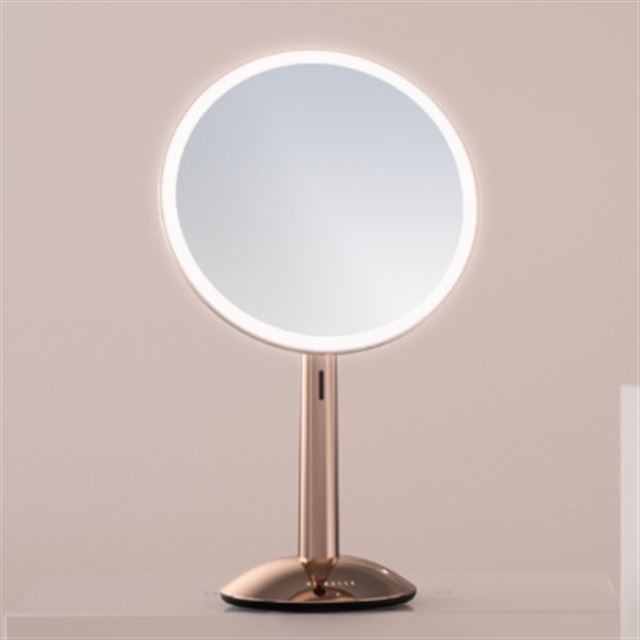 Hibella、“自然光を再現する”LEDライト付き化粧鏡「ガラミラー