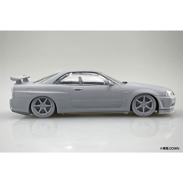 AOSHIMA、「R34スカイラインGT-R」が接着剤・塗装不要のスナップキットに登場 - 価格.com