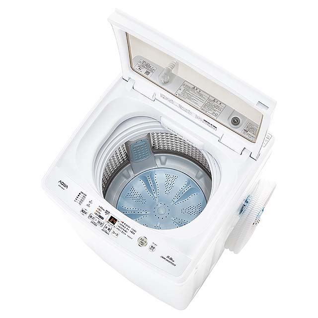 AQUA、「ワイドガラストップ」を採用した7/8/9kgモデルの全自動洗濯機 