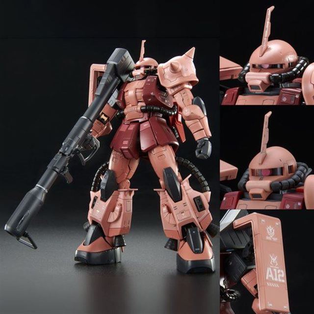 ガンダムビルドリアル」劇中登場のザクIIがRGガンプラ化、シャアピンク