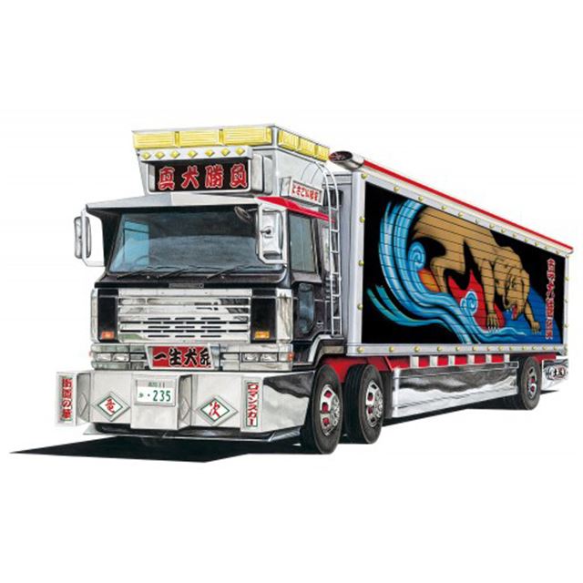 Aoshima 前2軸タイプの大型冷凍車 真犬勝負 1 64ミニデコ 価格 Com