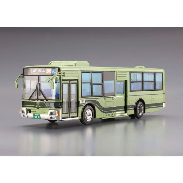 AOSHIMAが「京都市バス」を1/80スケール模型で再現、2021年内に発売 