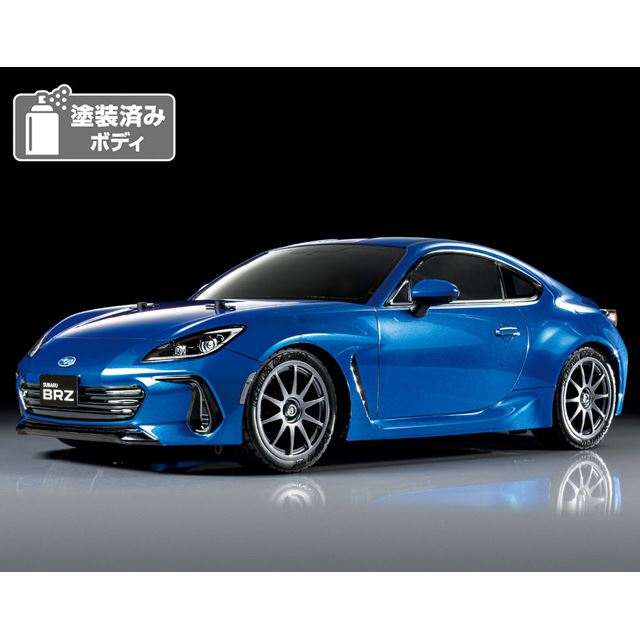 スバルの2代目「BRZ」1/10電動RC、メタリックブルーの塗装済みボディを 