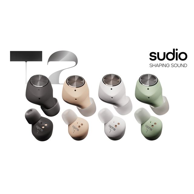 完全ワイヤレスイヤホン Sudio T2 Bluetooth