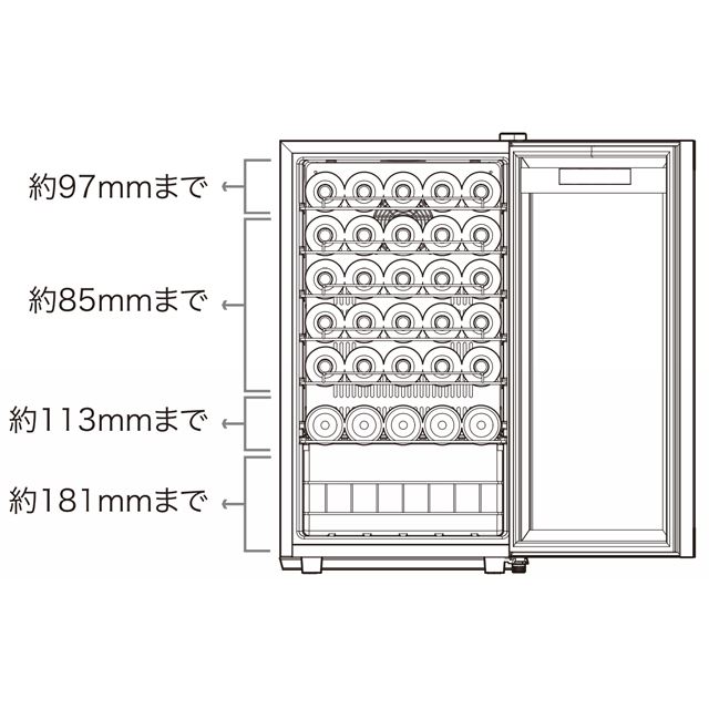 ドメティック、北欧デザインの省スペースなワインセラー 35本/55本収納の2モデル - 価格.com