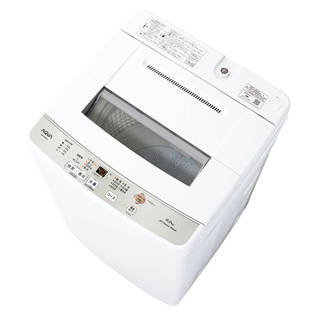 AQUA、「3Dアクティブ洗浄」を採用した全自動洗濯機「AQW-S6M」など ...