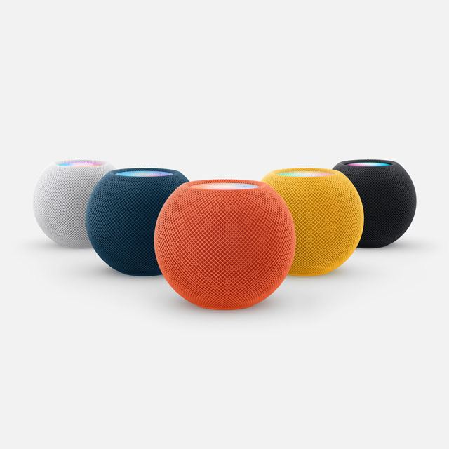 アップル、スマートスピーカー「HomePod mini」に新色イエロー 