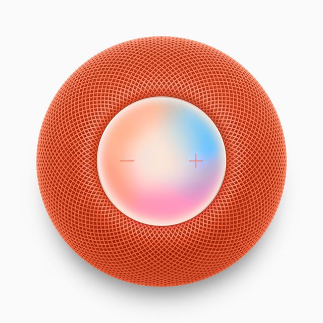 アップル、「HomePod mini」の新色イエロー/オレンジ/ブルーを11月2日