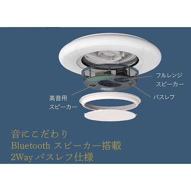 Bluetooth スピーカー搭載シーリングライト（ドウシシャ） - 天井照明