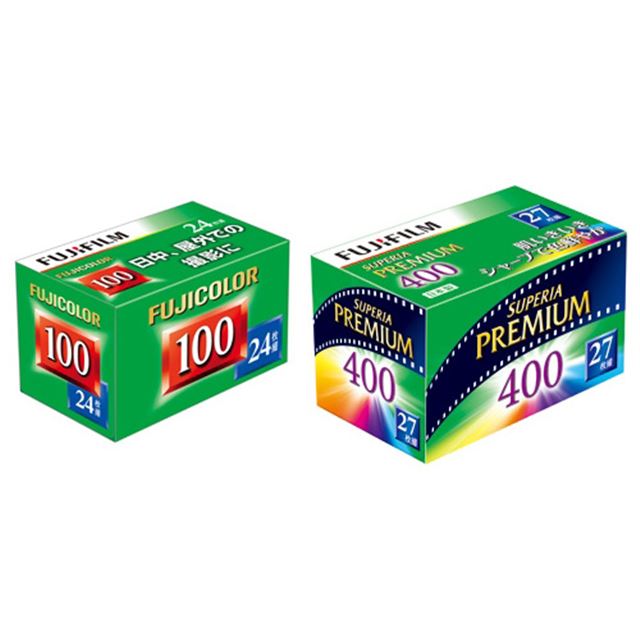 フジカラー「100 24枚撮」「SUPERIA PREMIUM 400 27枚撮」販売