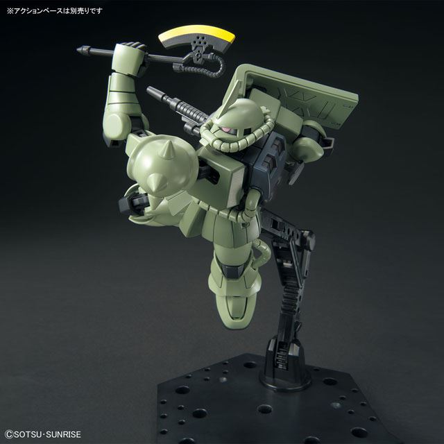 ガンダム アニメのような可動 を楽しめるガンプラ Hg 1 144 ザクii 本日12 4発売 価格 Com