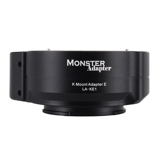 MonsterAdapter、ペンタックスK→ソニーE変換の電子マウントアダプター 