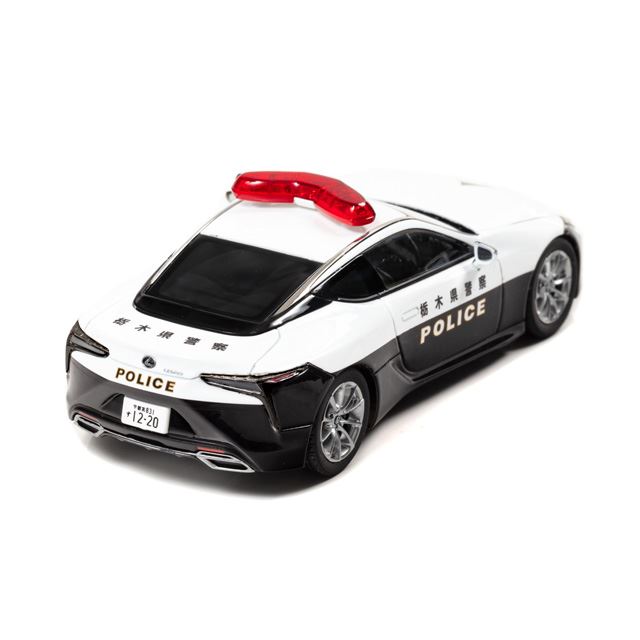 ヒコセブン、栃木県警察「レクサス LC500」1/43模型を1300台限定で1/11