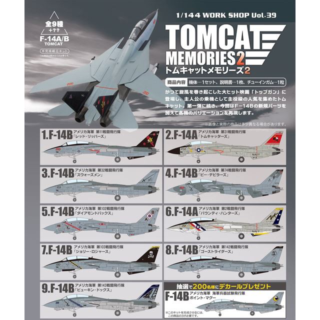 食玩「トムキャットメモリーズ2」が5/30発売へ、「F-14B」新パーツを