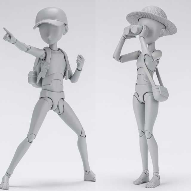 割引中S.H.Figuarts ボディくん ボディちゃん 2点セット ワイヤーフレーム Gray Color Ver. フィギュアーツ その他