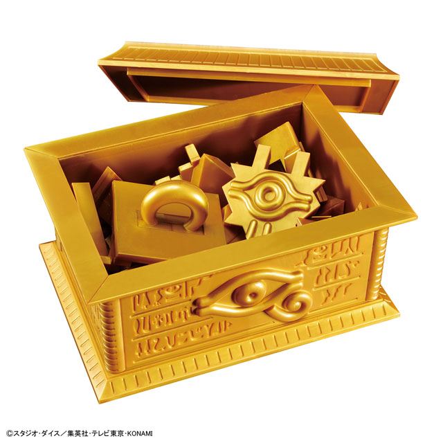遊☆戯☆王」千年パズル用収納箱“黄金櫃”がプラモに、本日2/19より発売 