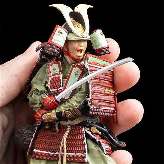 鎌倉時代の鎧武者　完成品