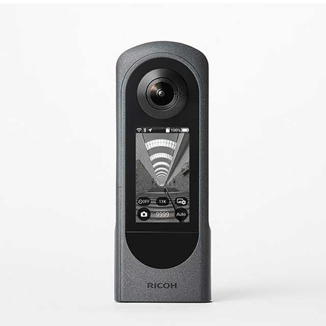 リコー、2.25型タッチ液晶を搭載した360度カメラ「RICOH THETA X