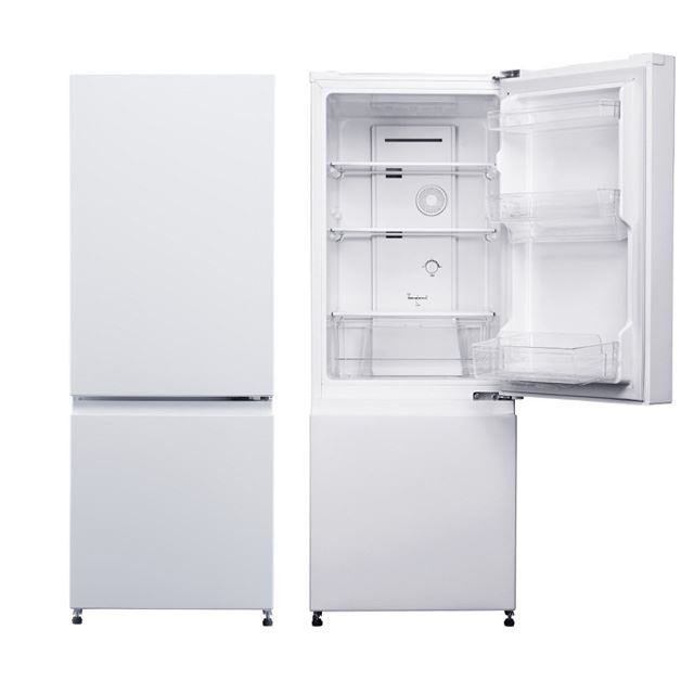 MAXZEN、幅480mmのスリムボディを採用した「156L 2ドア冷凍冷蔵庫 