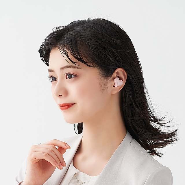 ワイヤレスイヤホン bluetooth ハート型イヤホン ブルー HeartBuds