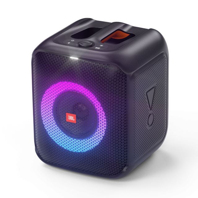 JBL、IPX4防水のキューブ型Bluetoothスピーカー「PartyBox Encore