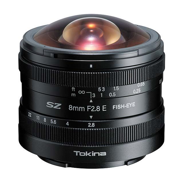 トキナー、APS-C対応の対角魚眼レンズ「Tokina SZ 8mm F2.8 FISH-EYE