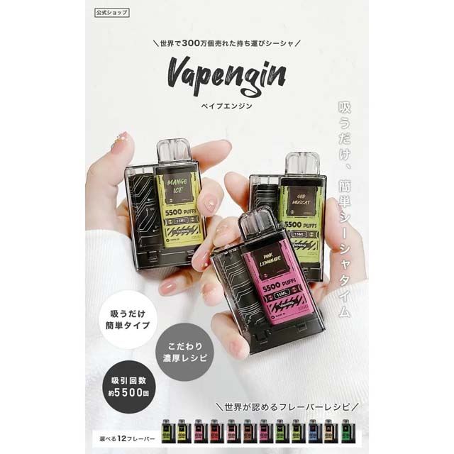 フレーバー内蔵型の持ち運びシーシャ「Vapengin」が7/28より発売