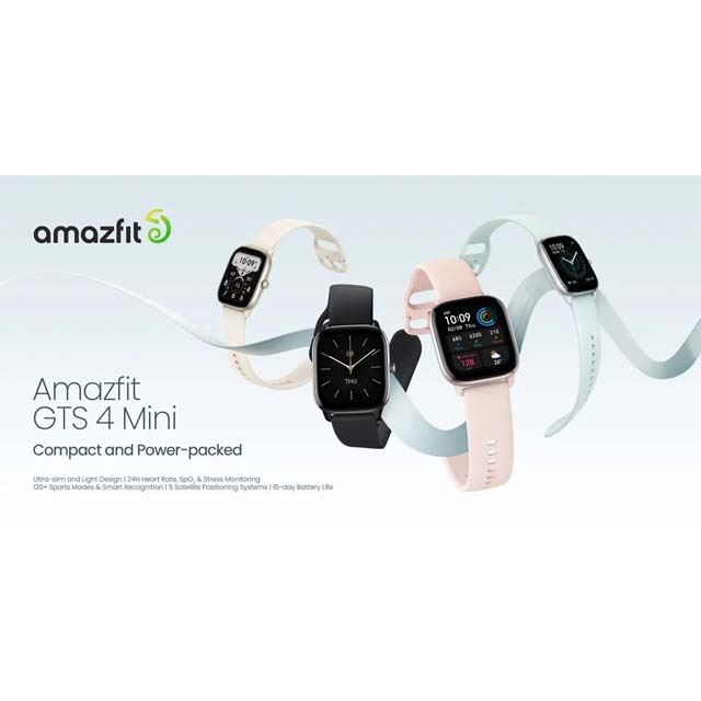 Amazfit、コンパクトスマートウォッチ「Amazfit GTS 4 Mini」を16,800 