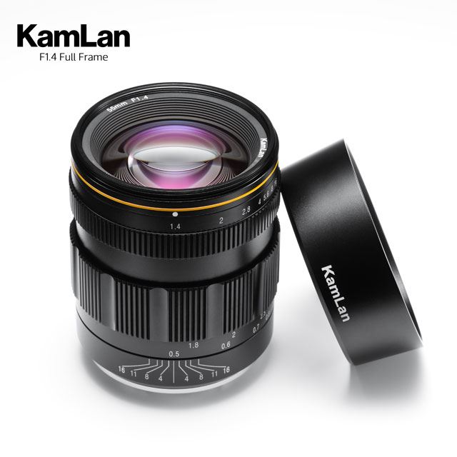 KAMLAN、フルフレーム対応の標準レンズ「55mm F1.4」34,000円前後