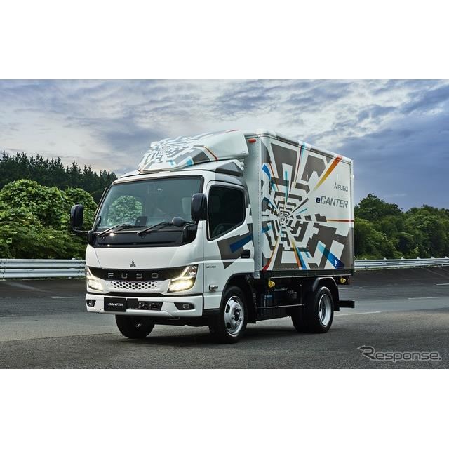 三菱ふそう Eキャンター 新型 小型evトラックの次世代モデル発表 航続延長 価格 Com