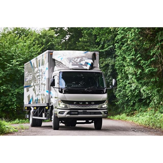 三菱ふそう Eキャンター 新型 小型evトラックの次世代モデル発表 航続延長 価格 Com