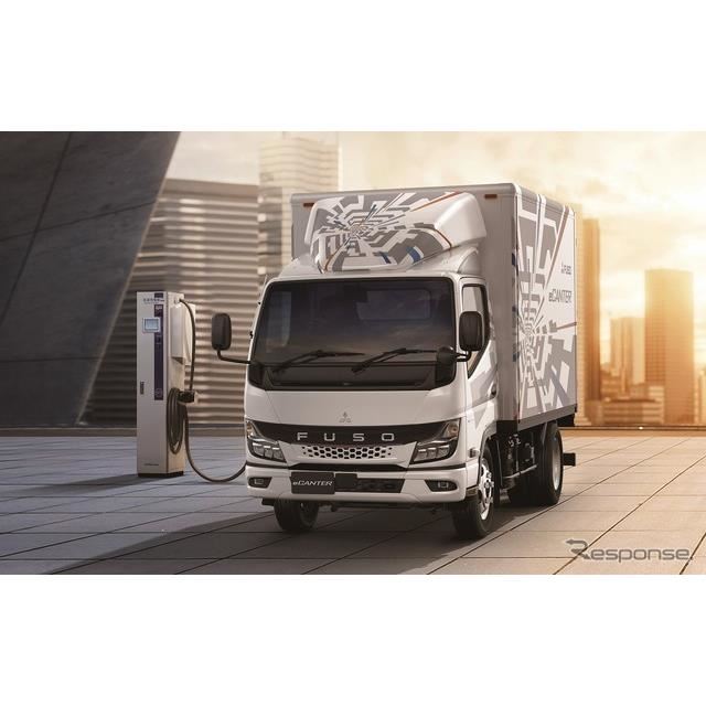 三菱ふそう Eキャンター 新型 小型evトラックの次世代モデル発表 航続延長 価格 Com