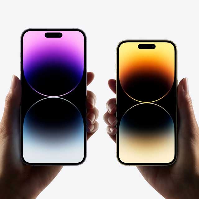 アップル、新たな前面デザインの「iPhone 14 Pro」「iPhone 14 Pro Max 