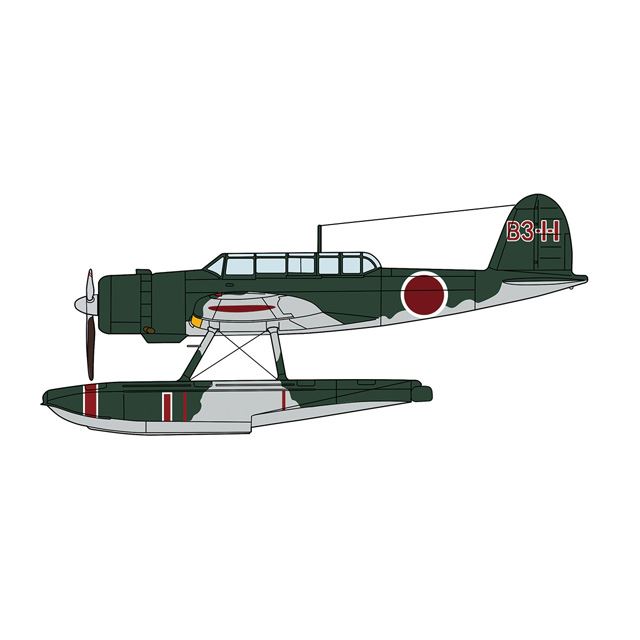 愛知 E13A1 零式水上偵察機 11型“金剛搭載機”w/カタパルト