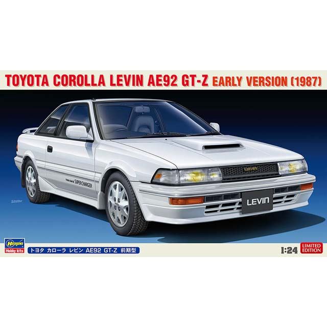 1987年式「トヨタ カローラ レビン AE92 GT-Z」が模型化、ハセガワが