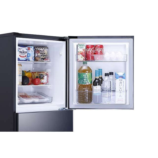 ツインバード、ミラーデザインを採用した2ドア冷凍冷蔵庫「HR-GJ12B