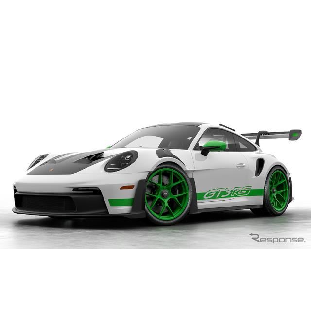 ポルシェ 911『GT3 RS』新型、名車「カレラRS 2.7」をオマージュ…新