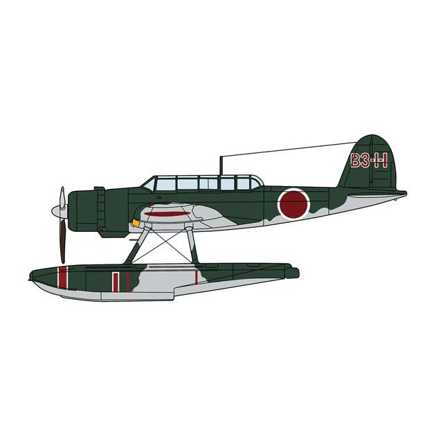 1/72模型「愛知 E13A1 零式水上偵察機 11型“金剛搭載機”w/カタパルト 