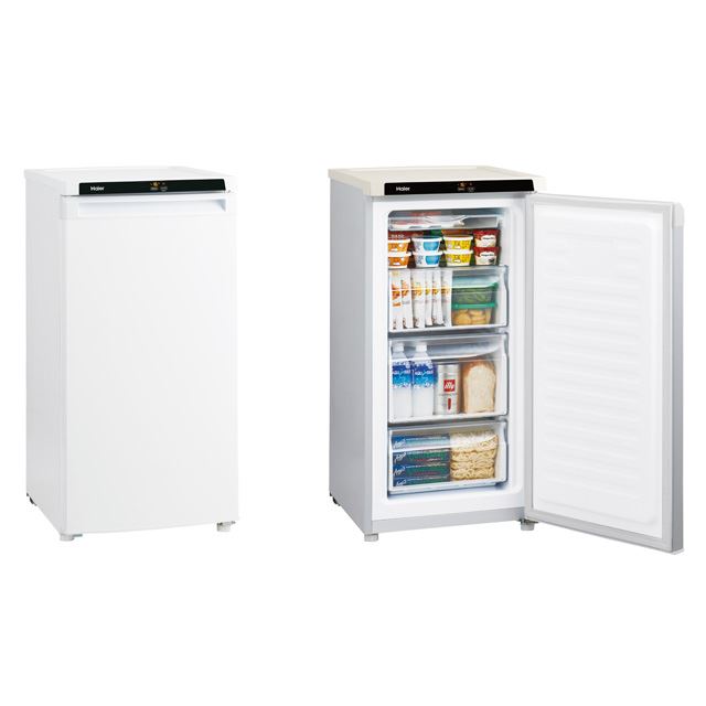 ハイアール、幅50cmとスリムでセカンド用に適した102L冷凍庫「JF 