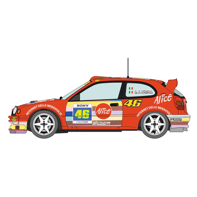 ハセガワ、1991年ラリー モンツァ出場車「トヨタ カローラ WRC」1/24 