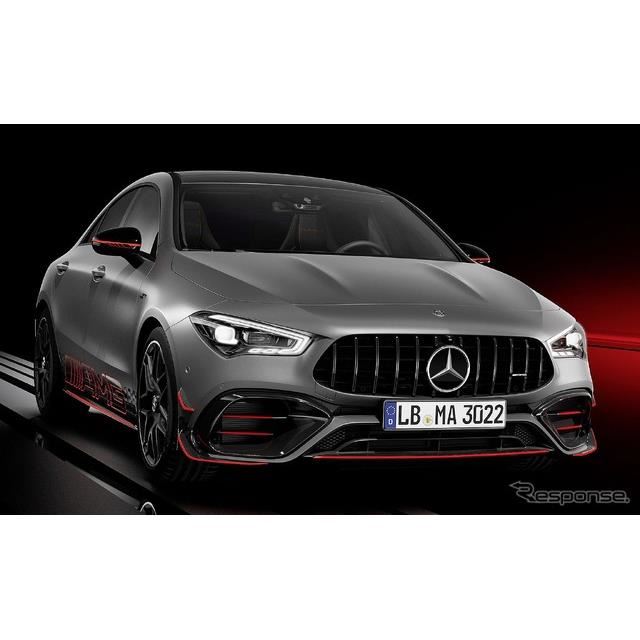 メルセデスベンツ CLA 改良新型の頂点、「AMG 45」にオレンジ