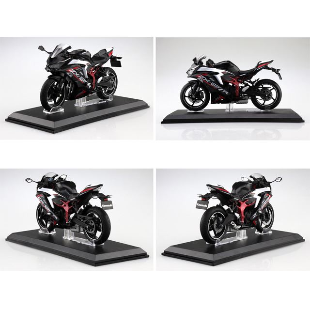 1/12スケールの「KAWASAKI Ninja ZX-25R」がブラックなど3色で登場 