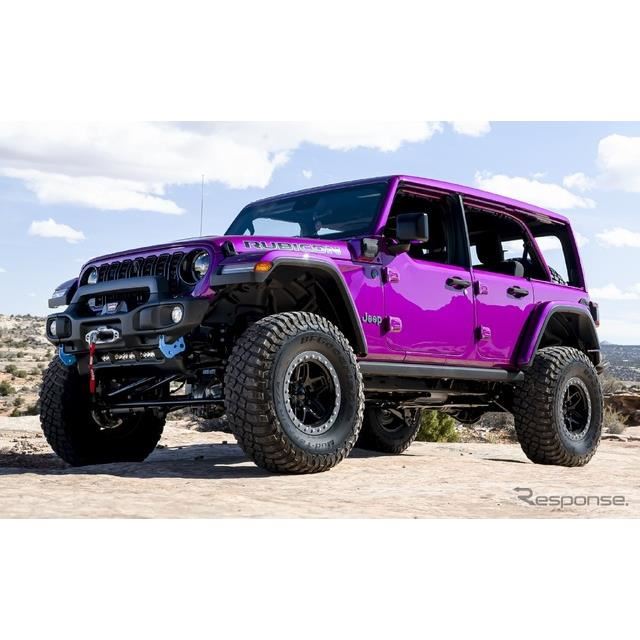 ジープ PHEV、ピンク塗装のカスタムを提案