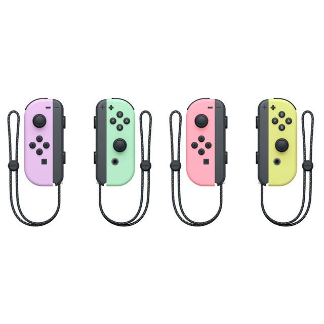 パステル パープル グリーン 任天堂 Joy-Con コントローラー スイッチ-