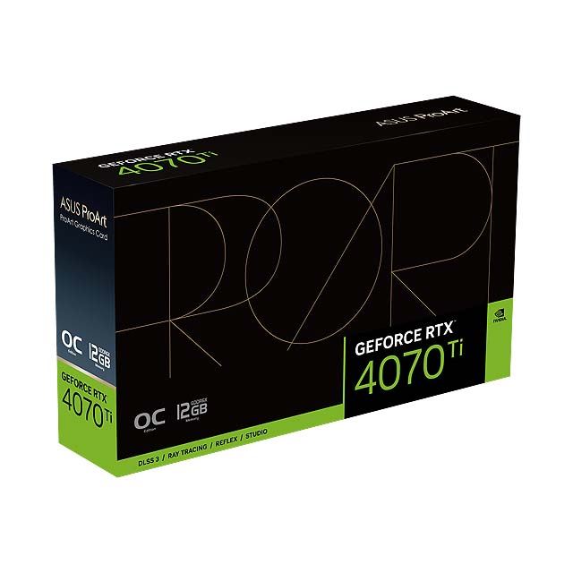 ASUS、ProArt初となる「GeForce RTX 4070 Ti」を搭載したビデオカード 