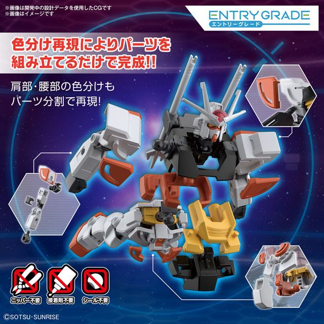 1,100円のガンプラ「ENTRY GRADE 1/144 ラーガンダム」が10月発売