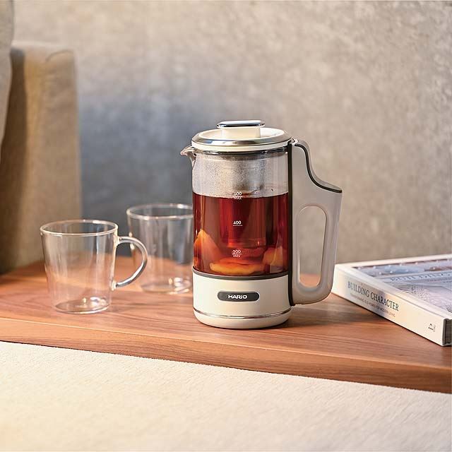 HARIO、温度調節や煮出し時間に対応した電気ケトル「Craft Tea Maker