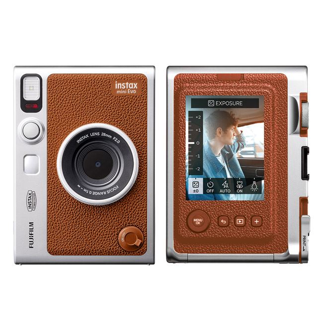 富士フイルム、最上位“チェキ”「instax mini Evo」新色Brownを本日6/29